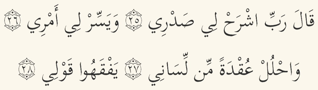 Dua for ease, confidence, and clear speech in Arabic