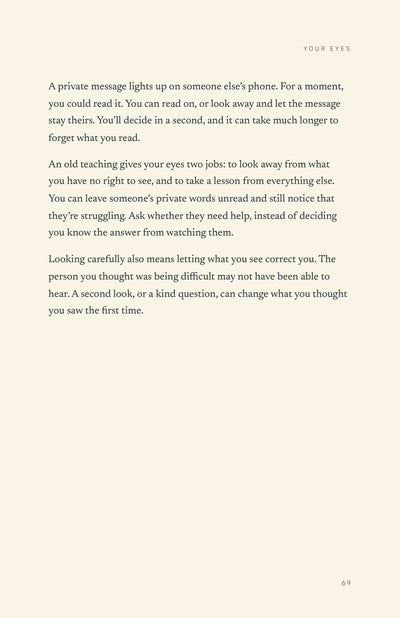 Page 12 of 16: Your eyes: the reading