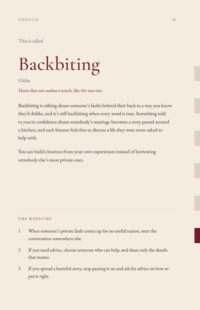 Page 16 of 16: Backbiting: the name and the medicine