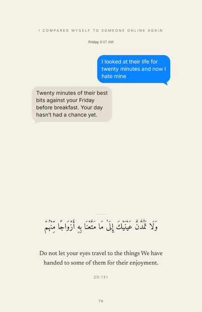 Page 13 of 16: I compared myself to someone online again (conversation)