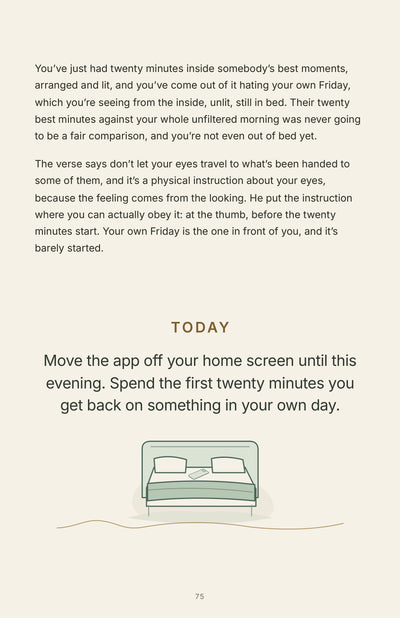 Page 14 of 16: I compared myself to someone online again (reflection)